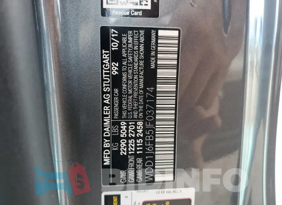 WDD1J6FB5JF037174 Photo# 13