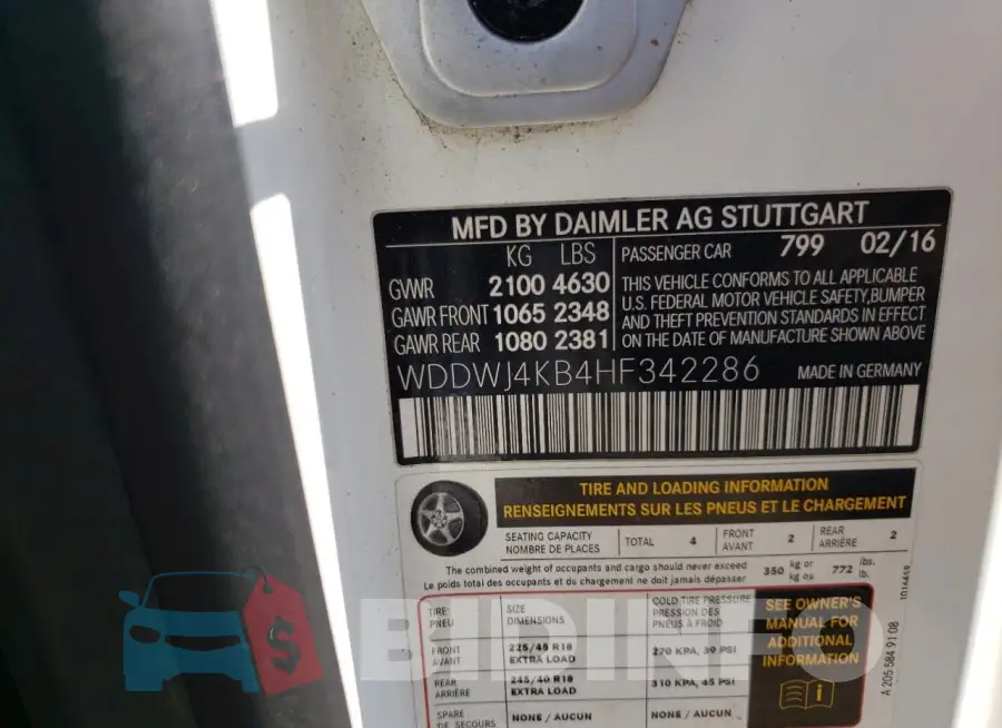 WDDWJ4KB4HF342286 Photo# 13