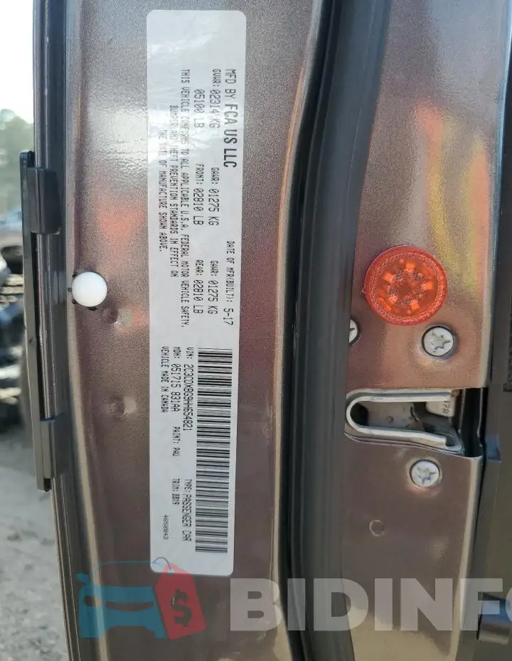 2C3CDXBG9HH654821 Photo# 12