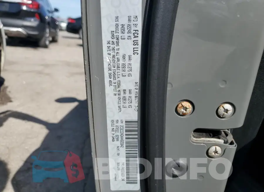 2C3CDZAGXHH665842 Photo# 12