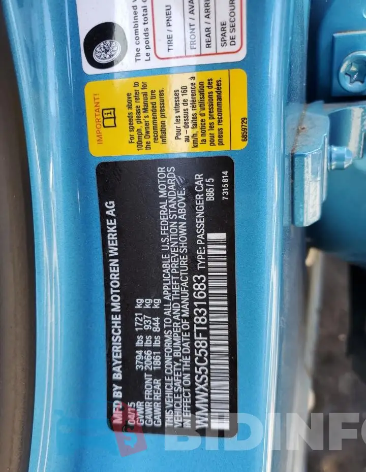 WMWXS5C58FT831683 Photo# 13