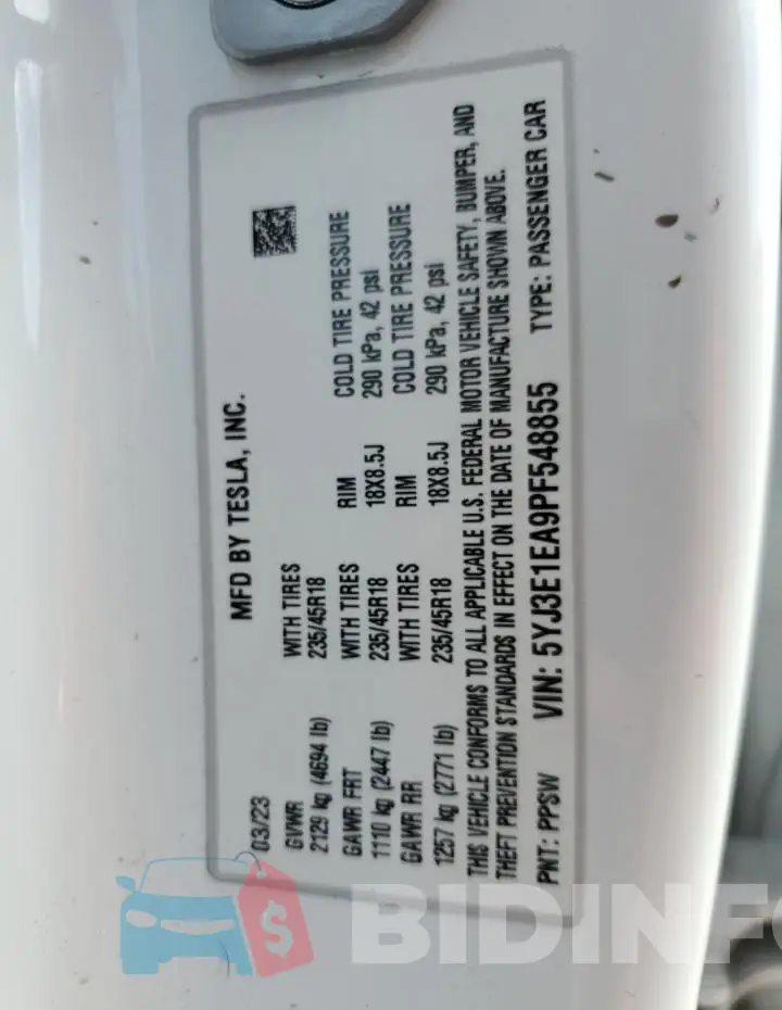 5YJ3E1EA9PF548855 Photo# 13