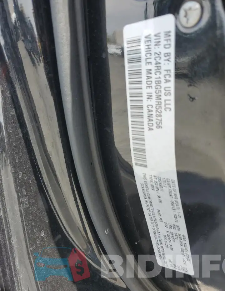2C4RC1BG5MR528756 Photo# 13