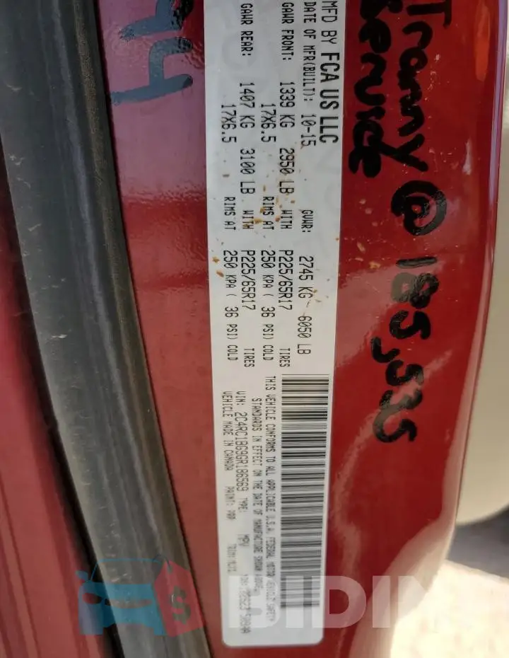 2C4RC1BG9GR186569 Photo# 14