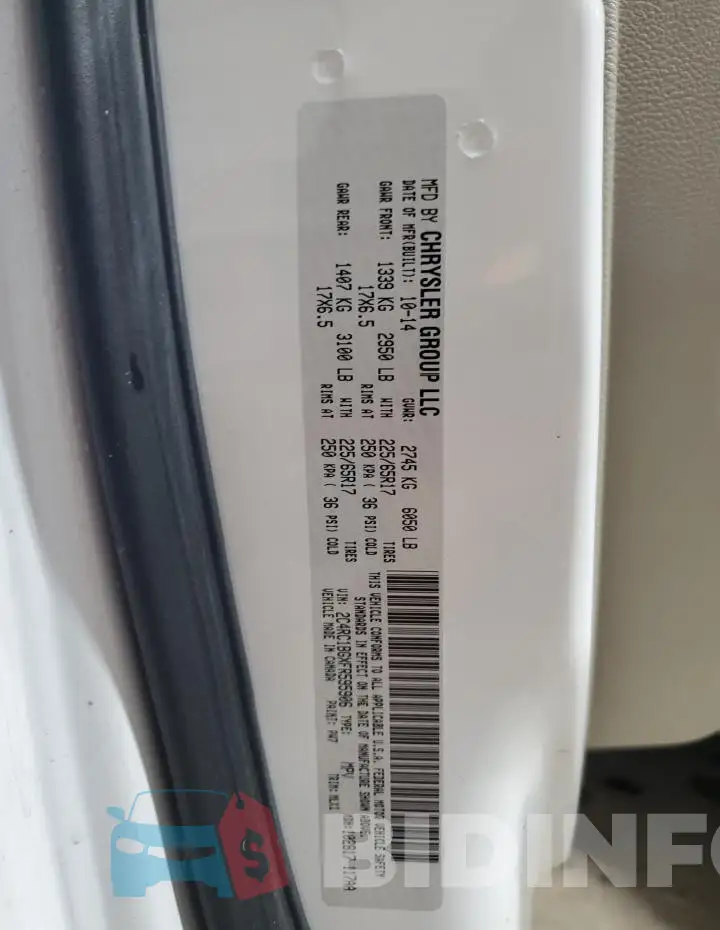 2C4RC1BGXFR595906 Photo# 13