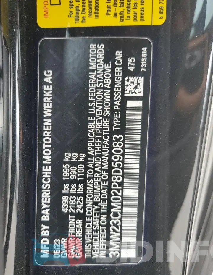 3MW23CM02P8D59083 Photo# 12