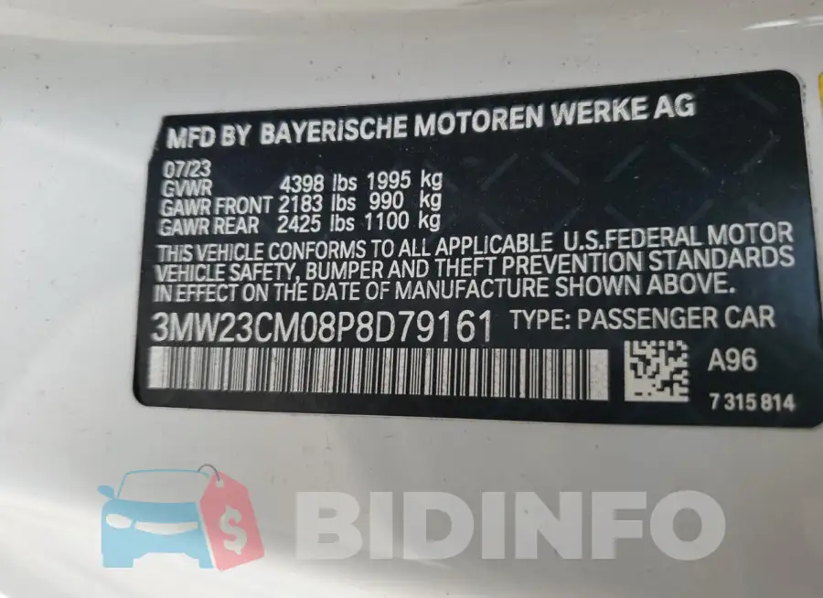 3MW23CM08P8D79161 Photo# 12
