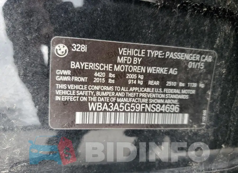WBA3A5G59FNS84696 Photo# 12