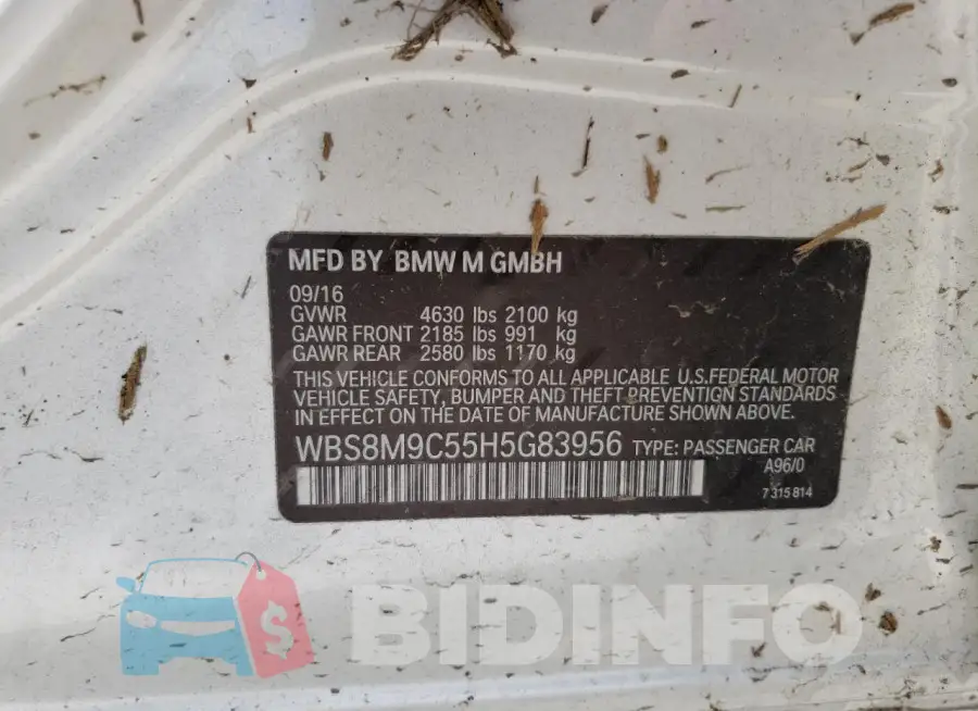 WBS8M9C55H5G83956 Photo# 12