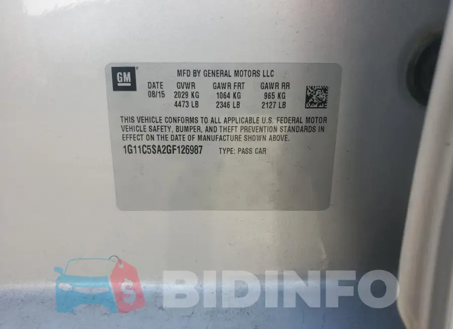 1G11C5SA2GF126987 Photo# 12
