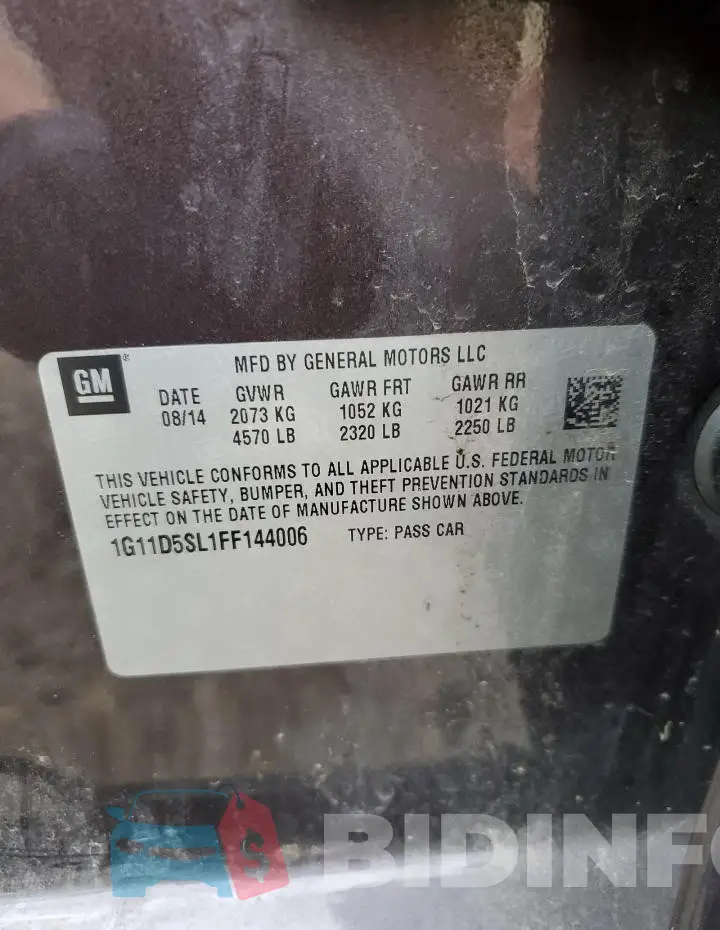 1G11D5SL1FF144006 Photo# 12