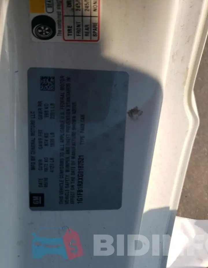 1G1FB1RXXG0187521 Photo# 12