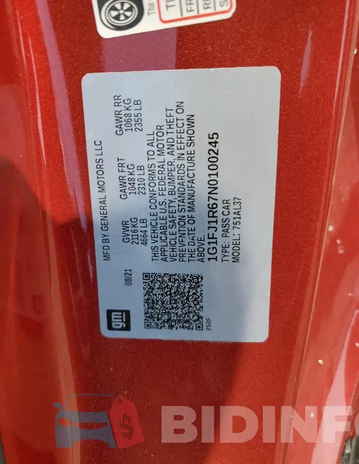 1G1FJ1R67N0100245 Photo# 12