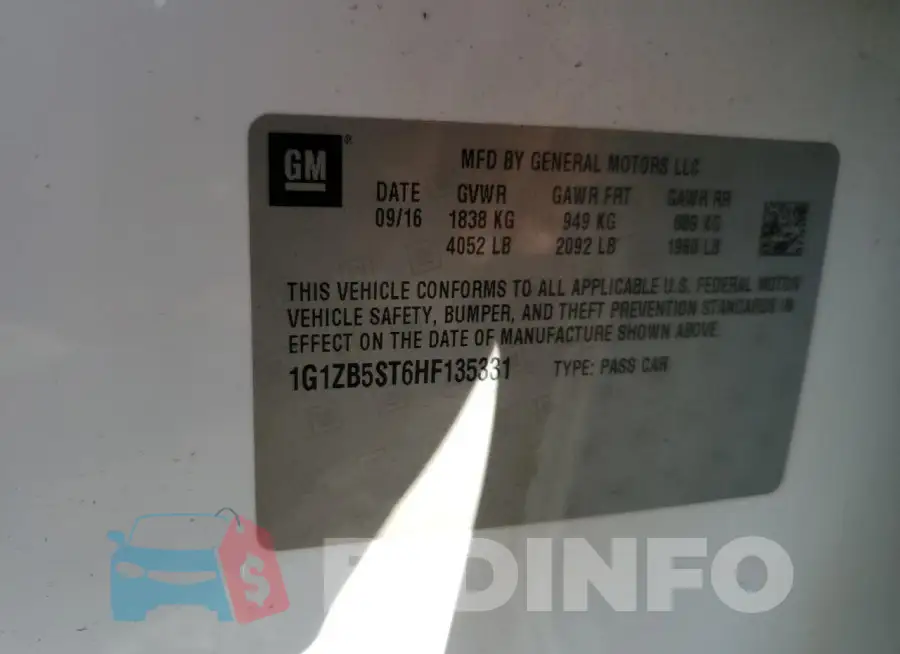 1G1ZB5ST6HF135331 Photo# 12