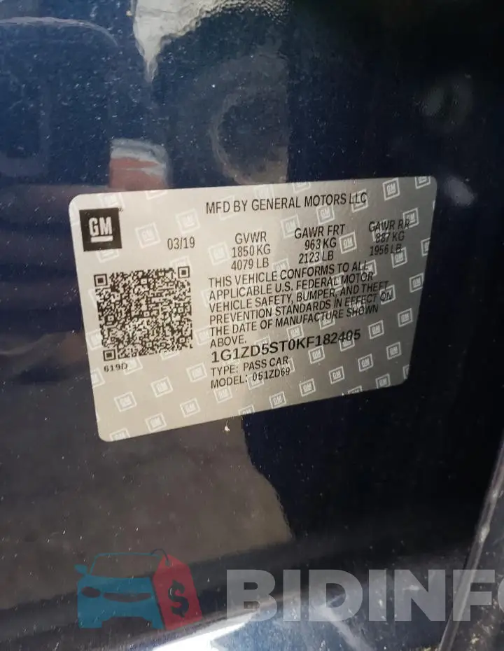 1G1ZD5ST0KF182405 Photo# 12