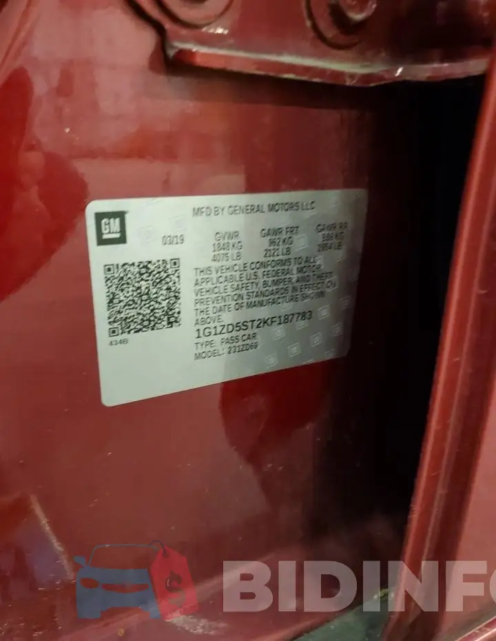 1G1ZD5ST2KF187783 Photo# 12