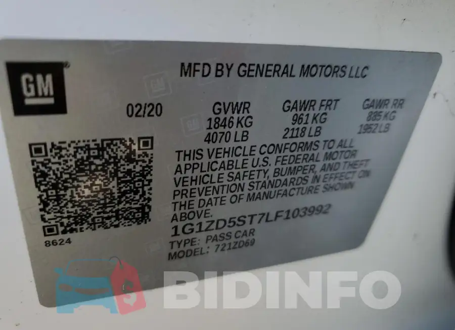 1G1ZD5ST7LF103992 Photo# 12