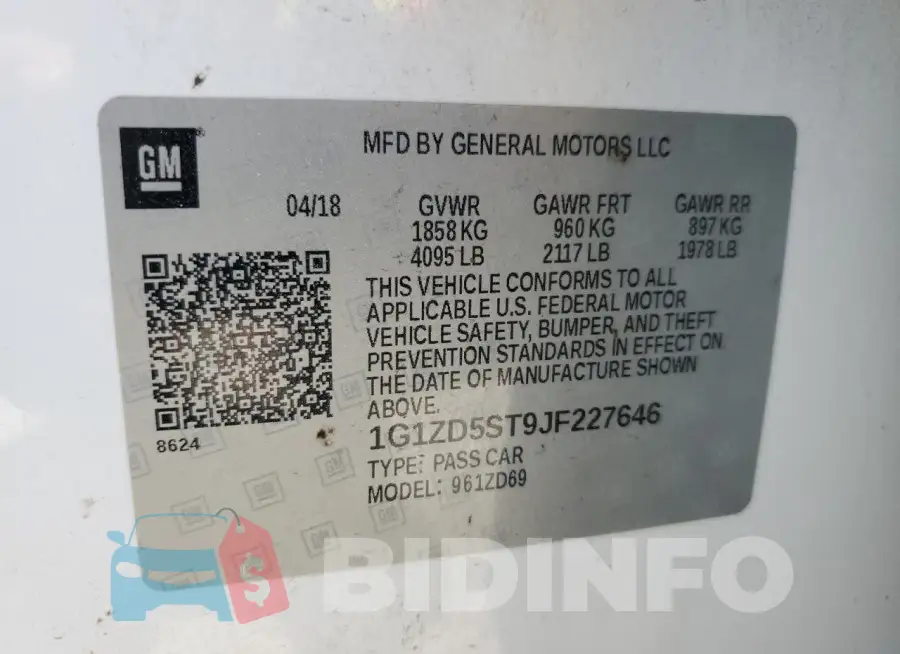 1G1ZD5ST9JF227646 Photo# 12