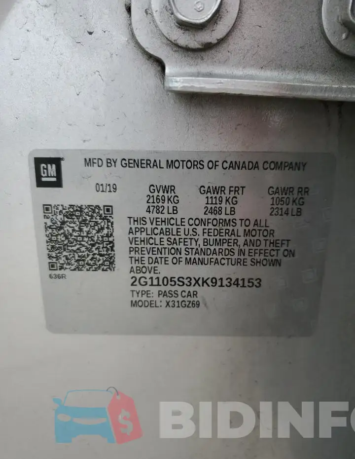 2G1105S3XK9134153 Photo# 12
