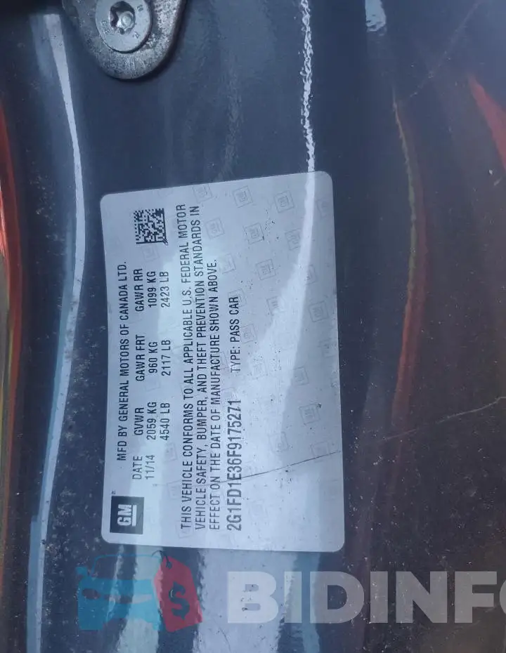 2G1FD1E36F9175271 Photo# 12