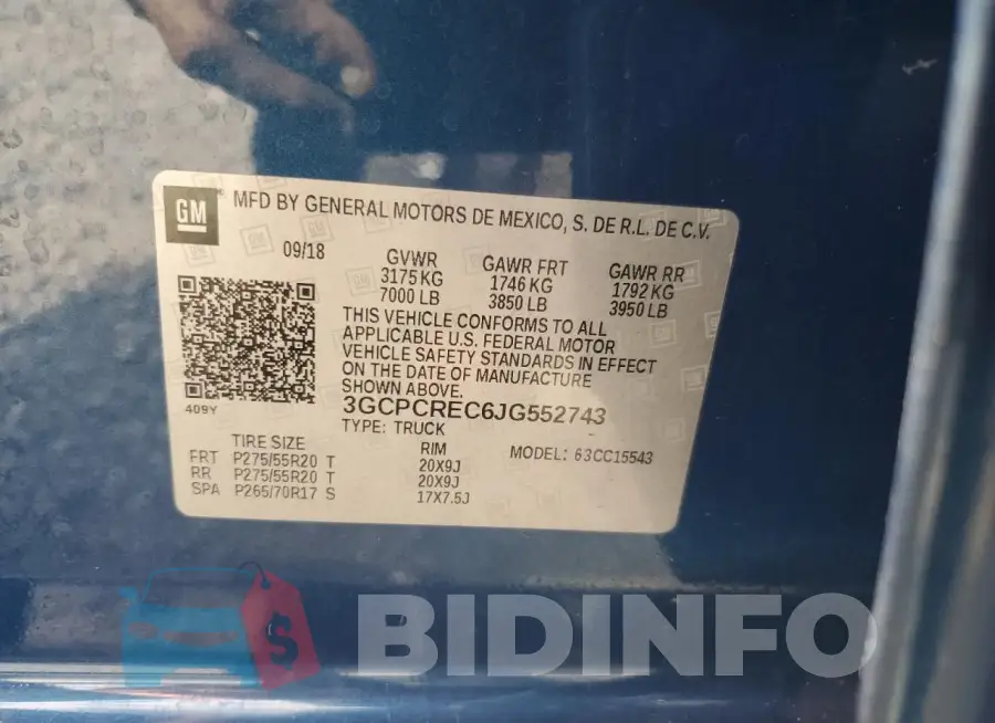 3GCPCREC6JG552743 Photo# 12
