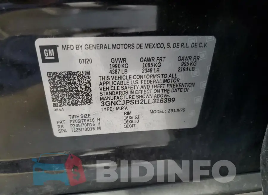 3GNCJPSB2LL316399 Photo# 12