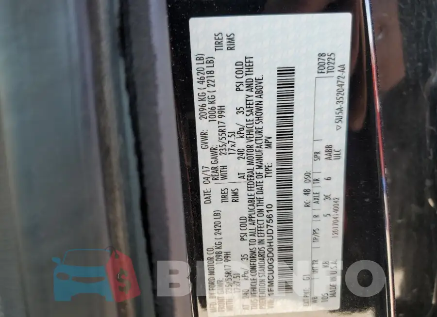 1FMCU0GD0HUD75610 Photo# 13