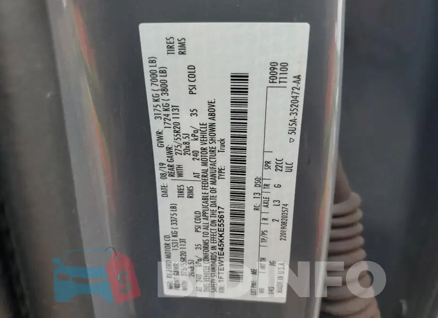 1FTEW1E45KKE55617 Photo# 12