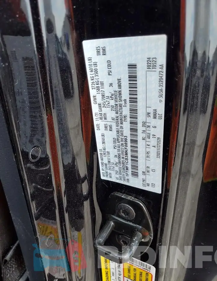 1FTMF1CB3MKF08993 Photo# 12
