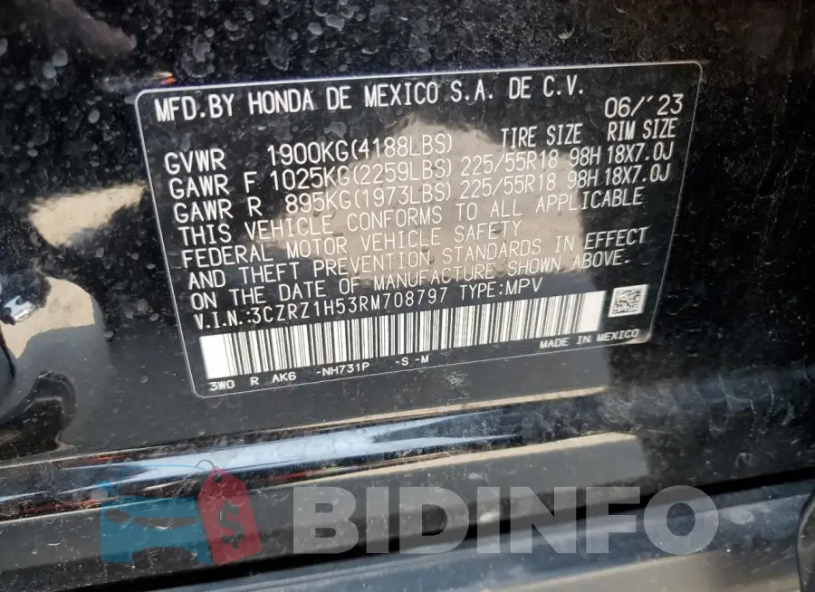 3CZRZ1H53RM708797 Photo# 13