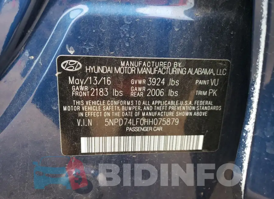 5NPD74LF0HH075879 Photo# 12