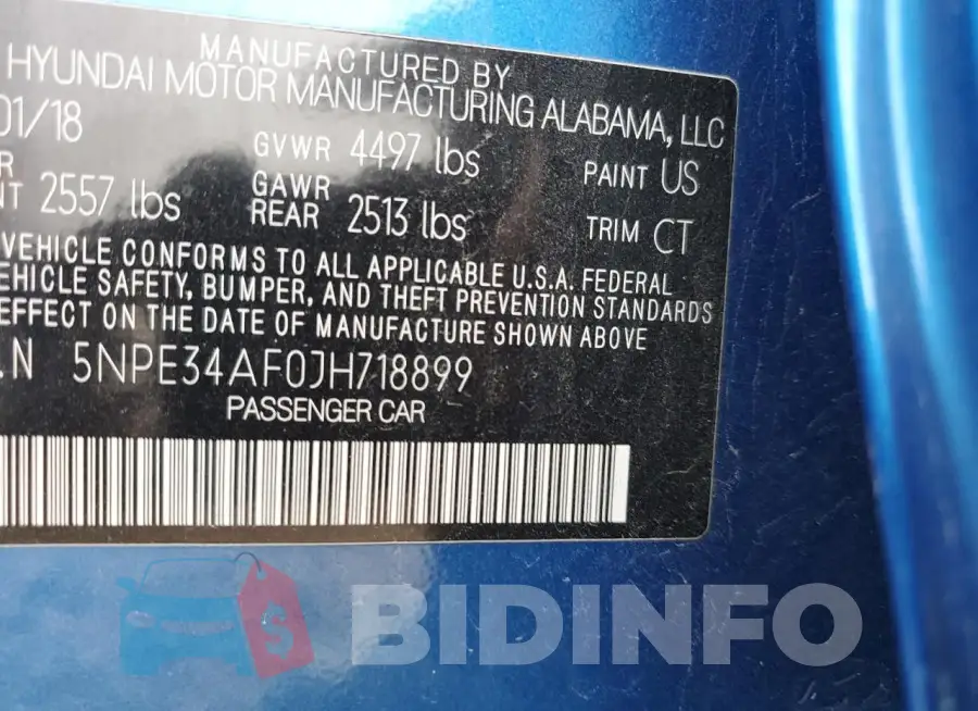 5NPE34AF0JH718899 Photo# 12