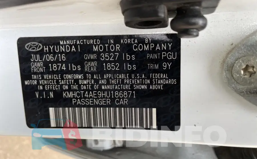 KMHCT4AE9HU186871 Photo# 10