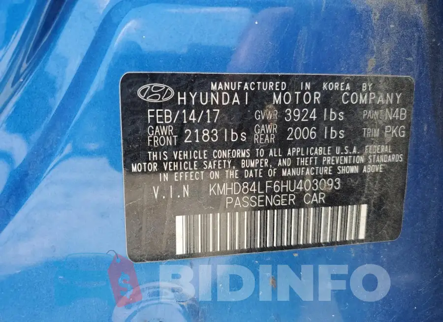 KMHD84LF6HU403093 Photo# 12