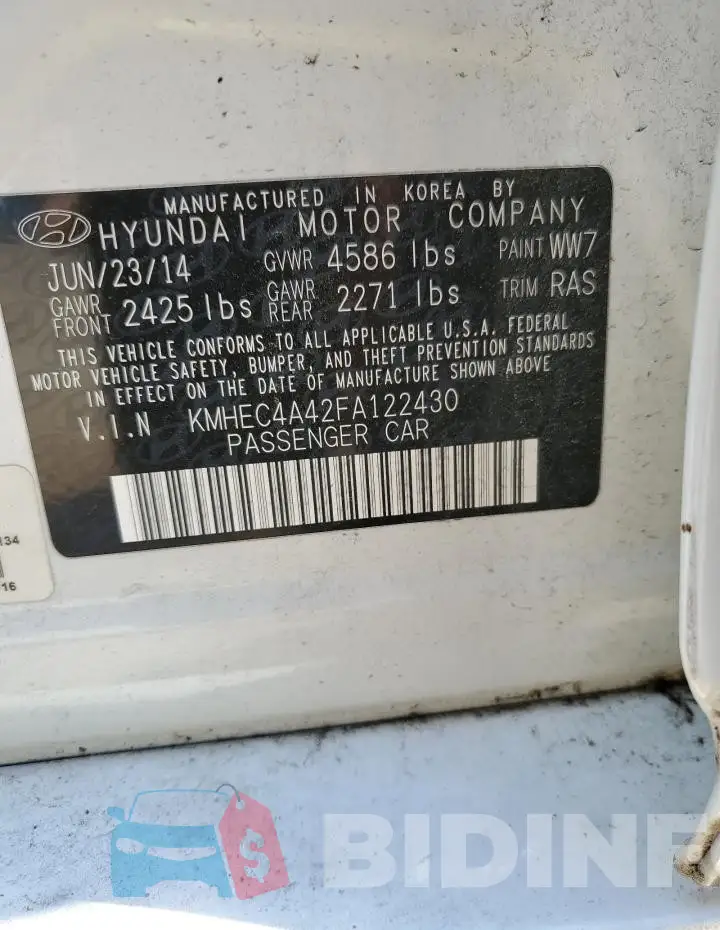 KMHEC4A42FA122430 Photo# 12