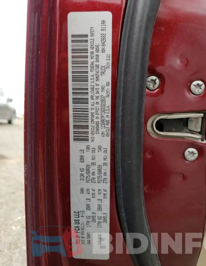 1C6RR7PT3GS322837 Photo# 13