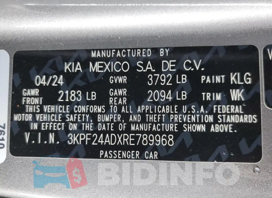 3KPF24ADXRE789968 Photo# 13
