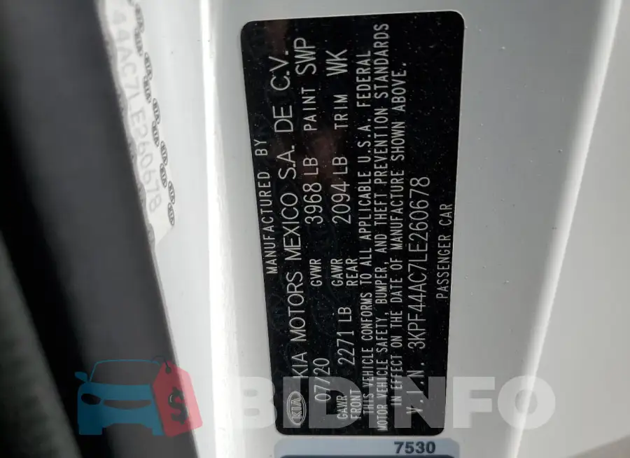 3KPF44AC7LE260678 Photo# 12