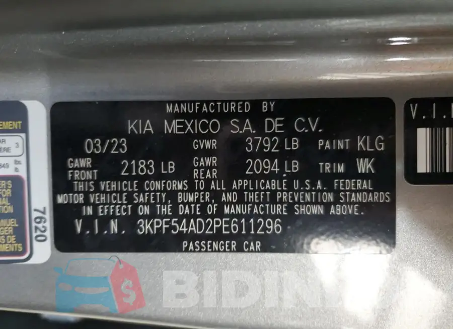 3KPF54AD2PE611296 Photo# 12