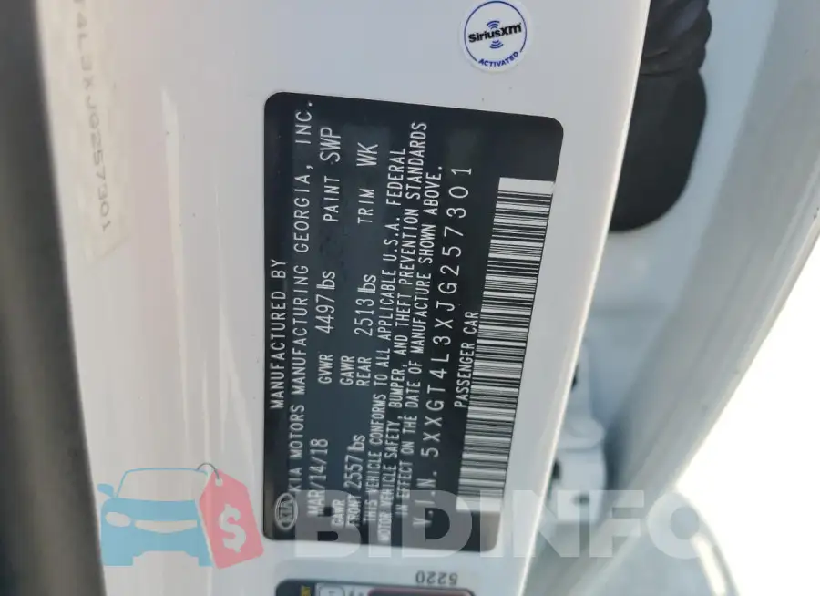 5XXGT4L3XJG257301 Photo# 12