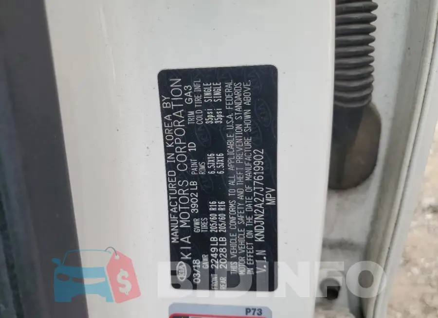KNDJN2A27J7619902 Photo# 13