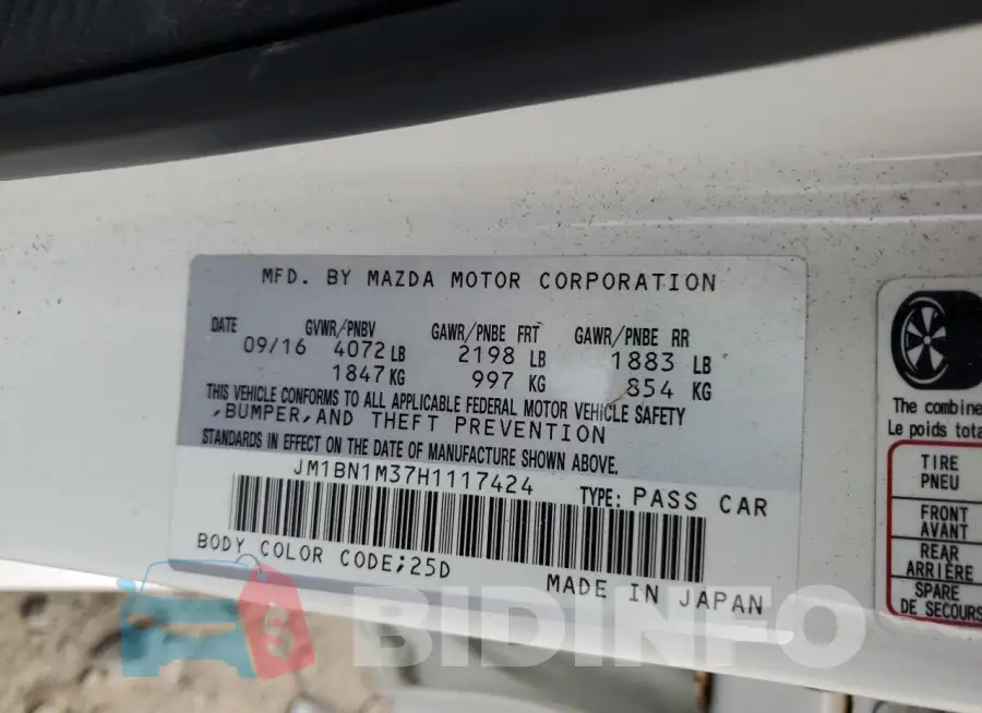 JM1BN1M37H1117424 Photo# 13