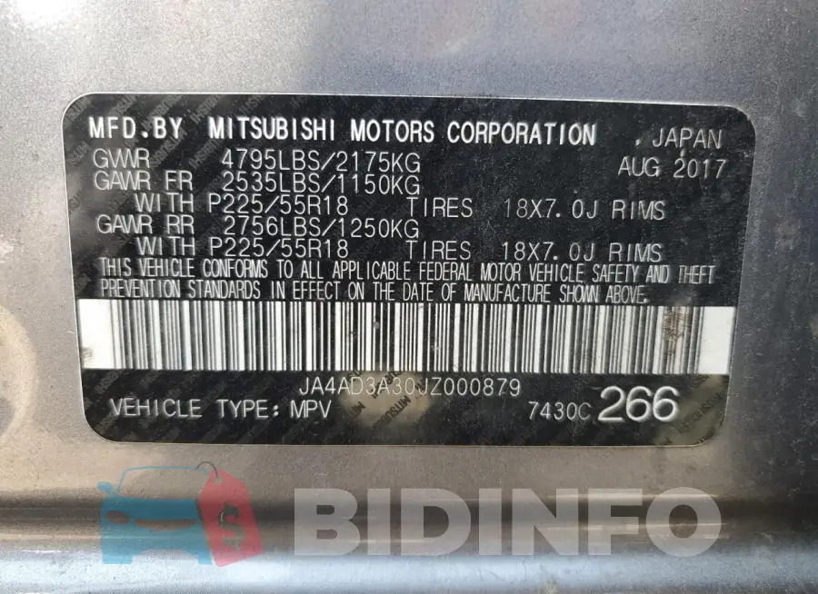 JA4AD3A30JZ000879 Photo# 14