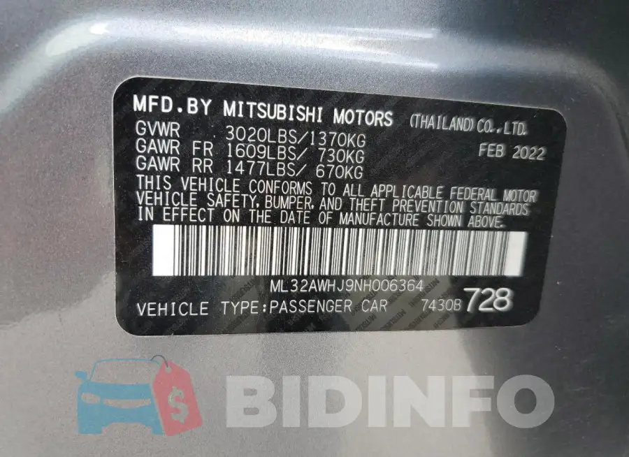 ML32AWHJ9NH006364 Photo# 12