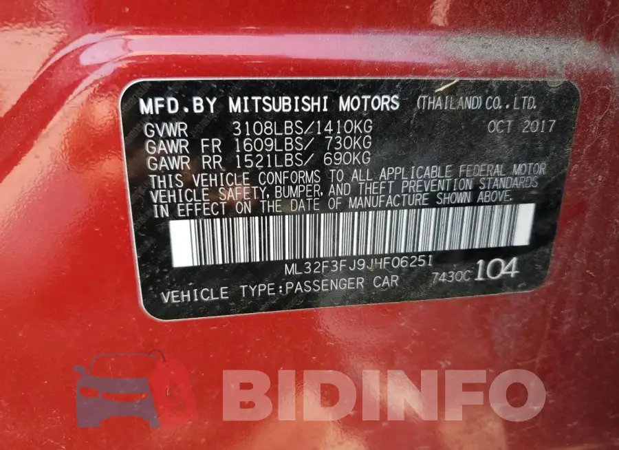 ML32F3FJ9JHF06251 Photo# 12