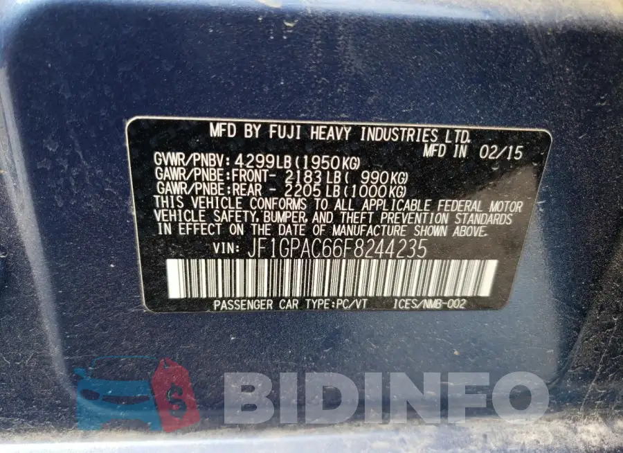 JF1GPAC66F8244235 Photo# 12