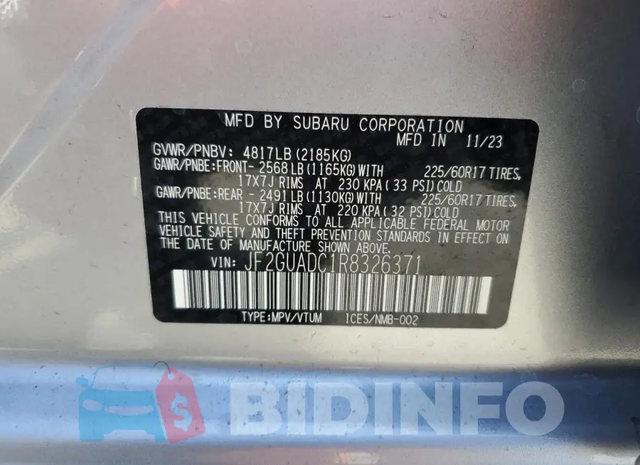 JF2GUADC1R8326371 Photo# 13