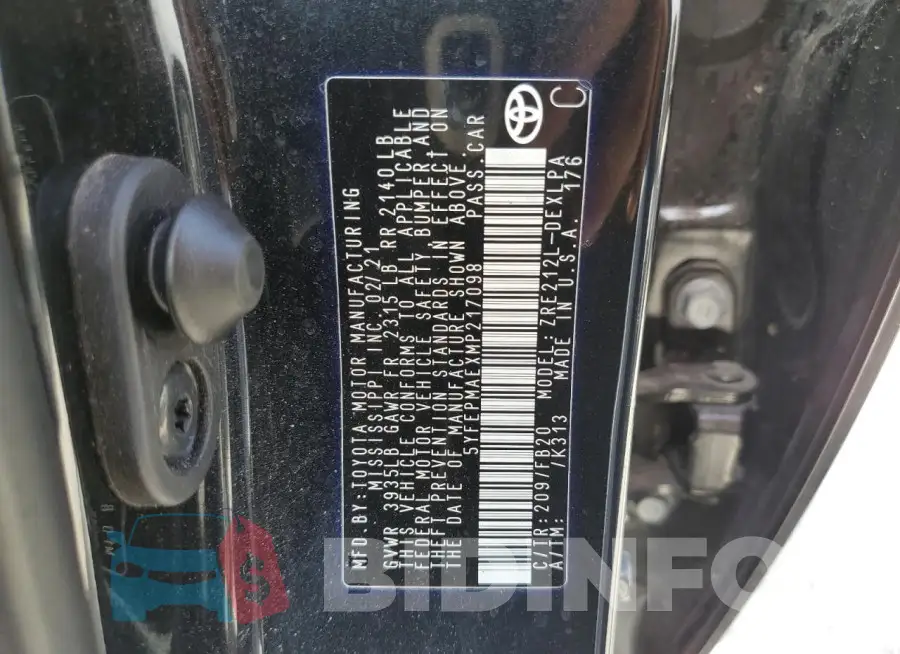 5YFEPMAEXMP217098 Photo# 12