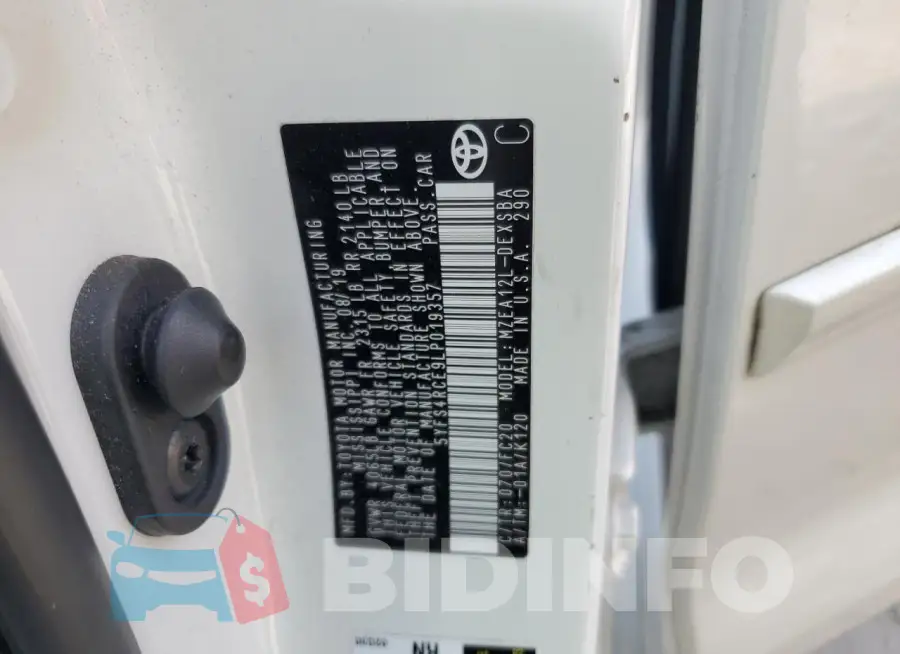 5YFS4RCE9LP019357 Photo# 12