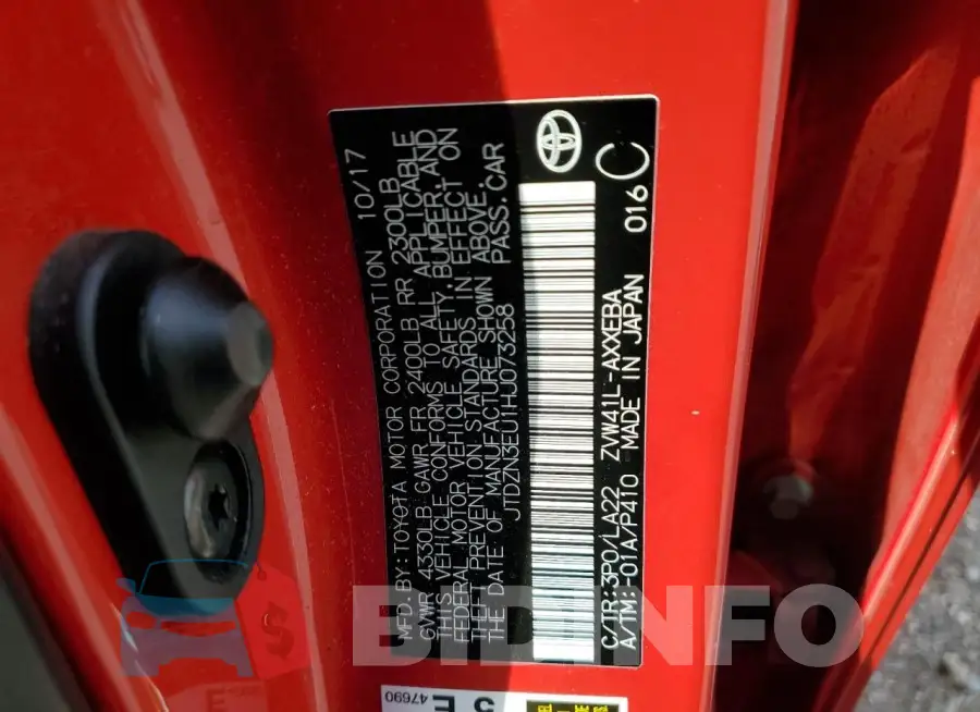JTDZN3EU1HJ073258 Photo# 13